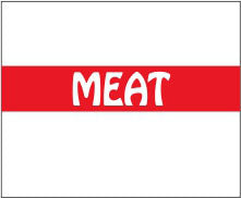 MEAT Red Price Gun Labels FM-300 for Monarch Model 1115