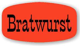 Bratwurst Dayglo Labels, Bratwurst Stickers