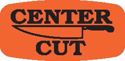 Center Cut Dayglo Labels, Center Cut Stickers