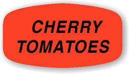 Cherry Tomatoes Dayglo Labels, Cherry Tomatoes Stickers