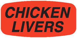 Chicken Livers Dayglo Labels, Chicken Livers Stickers