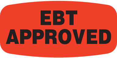 EBT Approved DayGlo Labels, EBT Approved Stickers