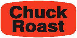 Chuck Roast DayGlo Labels, Stickers