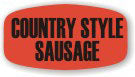 Country Style Sausage Labels, Coutry Style Sausage Stickers