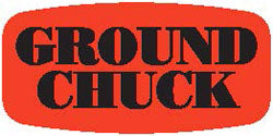 Ground Chuck DayGlo Labels, Stickers