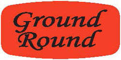 Ground Round DayGlo Labels, Stickers
