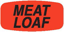 Meat Loaf DayGlo Labels, Meatloaf Stickers
