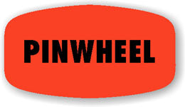Pinwheel DayGlo Labels, Pinwheel Stickers