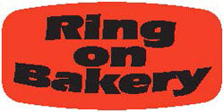 Ring on Bakery DayGlo Labels, Ring on Bakery Stickers