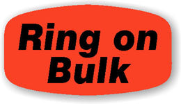 Ring On Bulk DayGlo Labels, Ring on Bulk Stickers