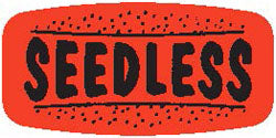 Seedless DayGlo Labels, Seedless Stickers