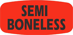 Semi Boneless DayGlo Labels, Stickers