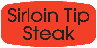 Sirloin Tip Steak DayGlo Labels, Stickers