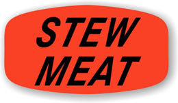 Stew Meat DayGlo Labels, Stickers