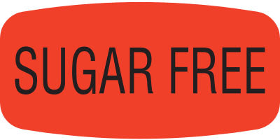 Sugar Free DayGlo Labels, Sugar Free Stickers
