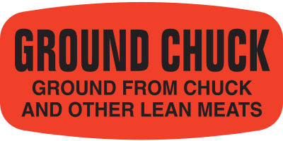 Ground Chuck DayGlo Labels, Stickers