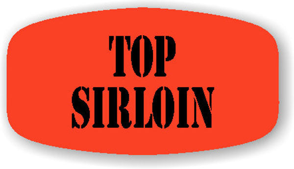 Top Sirloin DayGlo Labels, Top Sirloin Stickers