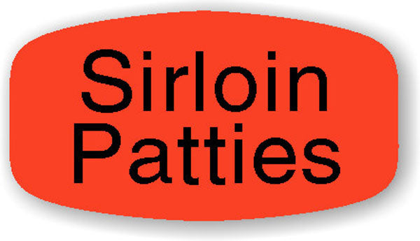 Sirloin Patties DayGlo Labels, Stickers