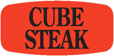 Cube Steak DayGlo Labels, Stickers