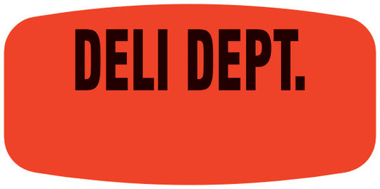 Deli Dept Dayglo Labels, Deli Stickers