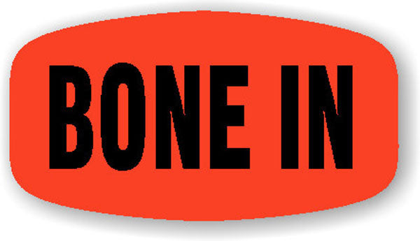 Bone In DayGlo Labels, Bone In Stickers