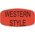 Western Style DayGlo Labels, Western Style Stickers
