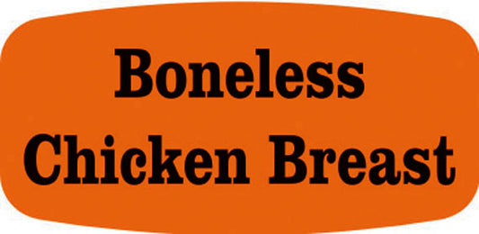 Boneless Chicken Breast DayGlo Labels, Stickers