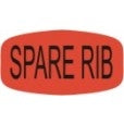 Spare Rib DayGlo Labels, Spare Rib Stickers