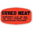 Cured Meat Ingredient DayGlo Labels