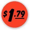 $1.79 Price Labels, $1.79 Price Stickers 1000/Roll