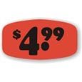 $4.99 Price Labels, $4.99 Price Stickers 1000/Roll