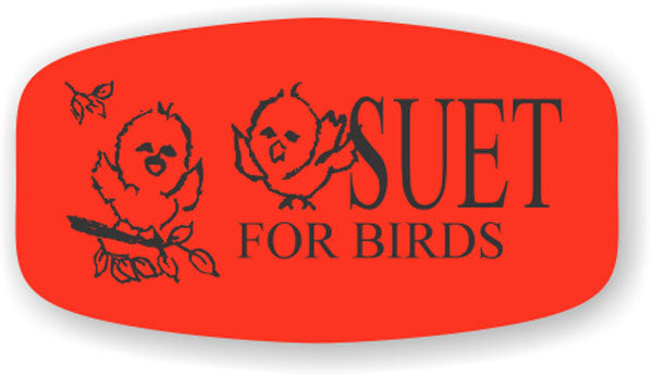 Suet for Birds DayGlo Labels