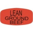 Lean Ground Beef DayGlo Labels, Stickers