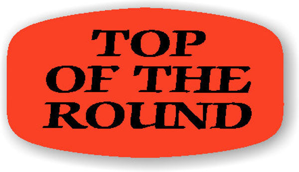 Top of the Round DayGlo Labels, Stickers