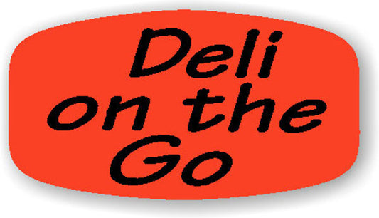 Deli On The Go DayGlo Labels, Deli Stickers