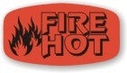 Fire Hot DayGlo Labels, Fire Hot Stickers