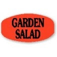 Garden Salad DayGlo Labels, Garden Salad Stickers