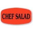 Chef Salad DayGlo Labels, Chef Salad Stickers