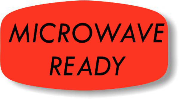 Microwave Ready DayGlo Labels, Microwave Ready Stickers