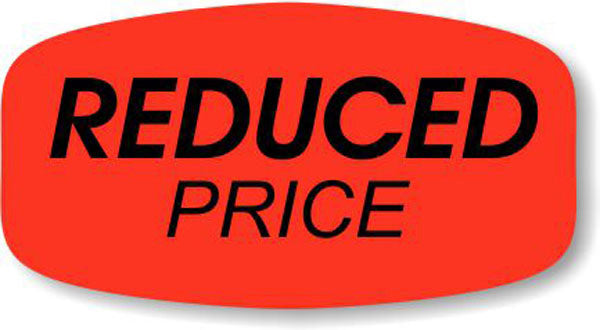 Reduced Price DayGlo Labels, ScaleLabels.com Price Labels, Promo Labels