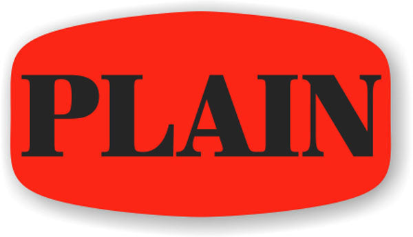 Plain DayGlo Labels, Plain Stickers