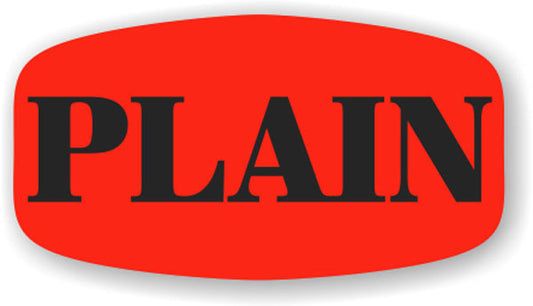 Plain DayGlo Labels, Plain Stickers