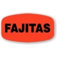 Fajitas DayGlo Labels, Stickers