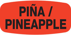 Pina/Pineapple DayGlo Labels, Pina/Pineapple Stickers