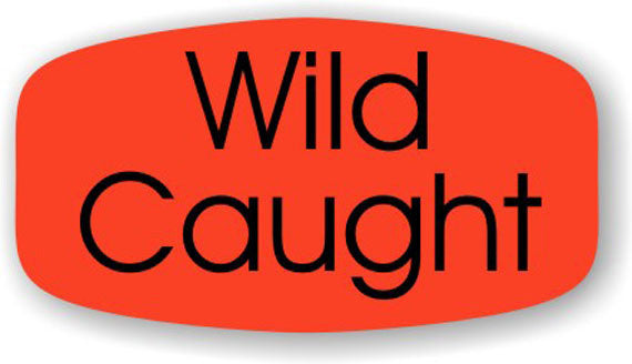 Wild Caught Dayglo Labels, Wild Caught Stickers