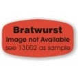 Bratwurst Ingredient DayGlo Labels