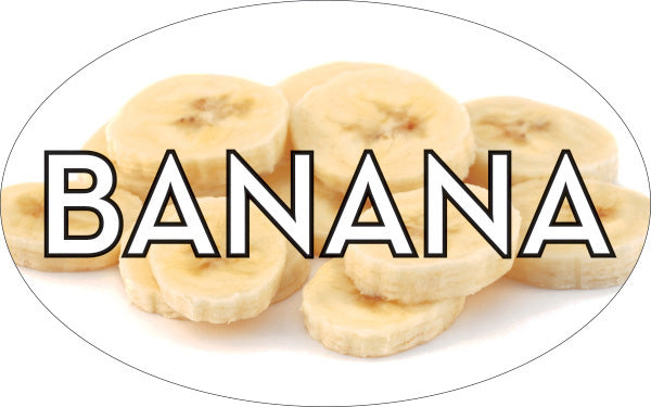 Banana Flavor Labels, Banana Flavor Stickers