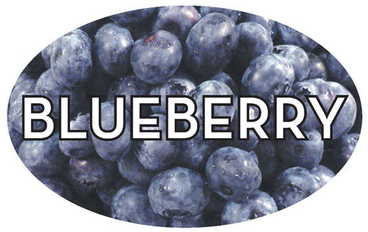 Blueberry Flavor Labels, Blueberry Bakery Stickers