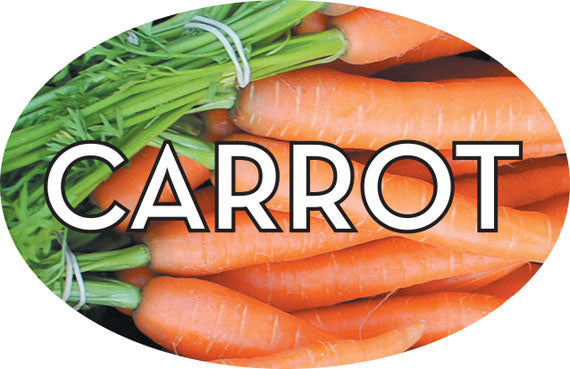 Carrot Flavor Labels, Carrot Flavor Stickers