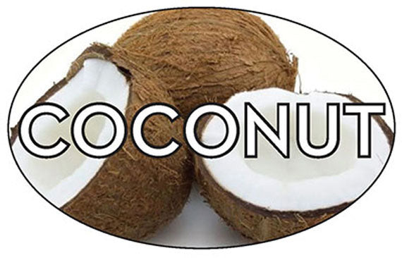 Coconut Flavor Labels, Coconut Flavor Stickers